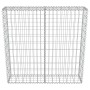 Gabion wall with galvanized steel covers 100x20x100 cm by vidaXL, fence panels - Ref: Foro24-143578, Price: 48,88 €, Discount: %