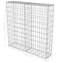 Gabion wall with galvanized steel covers 100x20x100 cm by vidaXL, fence panels - Ref: Foro24-143578, Price: 48,88 €, Discount: %