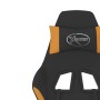 Silla gaming de masaje con reposapiés tela negro y naranja en Sillas gaming | Comprar online en Foro24