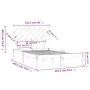 Small double bed frame solid wood white 120x190 cm by , Beds and slatted bases - Ref: Foro24-3104839, Price: 117,21 €, Discou...