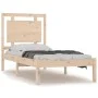Estructura de cama madera maciza 75x190 cm de , Camas y somieres - Ref: Foro24-3105495, Precio: 85,96 €, Descuento: %