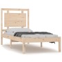 Solid wood bed frame 75x190 cm by , Beds and slatted bases - Ref: Foro24-3105495, Price: 87,08 €, Discount: %