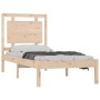 Solid wood bed frame 75x190 cm by , Beds and slatted bases - Ref: Foro24-3105495, Price: 87,08 €, Discount: %