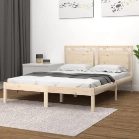 Solid wood bed frame 180x200 cm by , Beds and slatted bases - Ref: Foro24-3105550, Price: 163,01 €, Discount: %