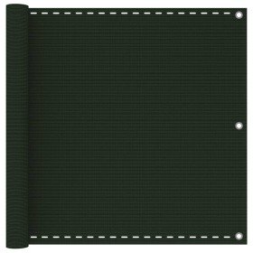 Toldo para balcón HDPE verde oscuro 90x400 cm