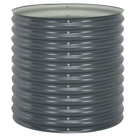 Galvanized steel flowerbed in gray, 80x80x81 cm. by vidaXL, Pots and planters - Ref: Foro24-45525, Price: 120,20 €, Discount: %
