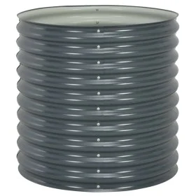 Galvanized steel flowerbed in gray, 80x80x81 cm. by vidaXL, Pots and planters - Ref: Foro24-45525, Price: 117,77 €, Discount: %
