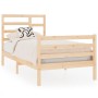 Estructura de cama madera maciza 75x190 cm de , Camas y somieres - Ref: Foro24-3105820, Precio: 88,75 €