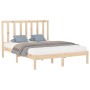 Estructura de cama de madera maciza 160x200 cm de , Camas y somieres - Ref: Foro24-3106778, Precio: 122,29 €, Descuento: %
