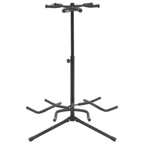 Gitarrenständer aus schwarzem Stahl von vidaXL, Gitarrenständer - Ref: Foro24-70075, Preis: 35,13 €, Rabatt: %