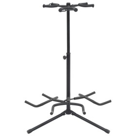 Soporte para guitarra de acero negro