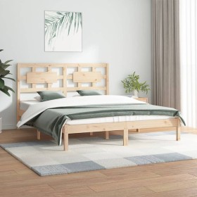 Estructura de cama madera maciza de pino 180x200 cm