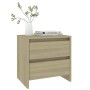 Sonoma oak engineered wood bedside table 45x34.5x44.5 cm by vidaXL, Nightstands - Ref: Foro24-809851, Price: 46,57 €, Discoun...