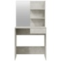 Juego de tocador color gris hormigón 74,5x40x141 cm de , Tocadores para dormitorios - Ref: Foro24-3114142, Precio: 95,95 €, D...