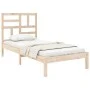 Bettrahmen aus Massivholz 75x190 cm von , Betten und Lattenroste - Ref: Foro24-3105910, Preis: 85,39 €, Rabatt: %
