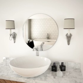 Round glass wall mirror 50 cm by vidaXL, Mirrors - Ref: Foro24-245703, Price: 26,95 €, Discount: %