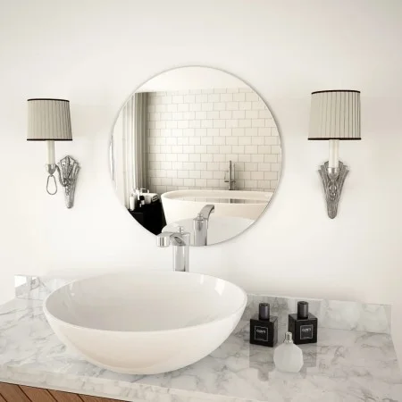 Round glass wall mirror 50 cm by vidaXL, Mirrors - Ref: Foro24-245703, Price: 29,11 €, Discount: %