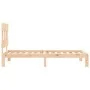 Bed frame with solid wood headboard by , Beds and slatted bases - Ref: Foro24-3193561, Price: 87,73 €, Discount: %