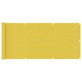 Toldo para balcón HDPE amarillo 75x400 cm