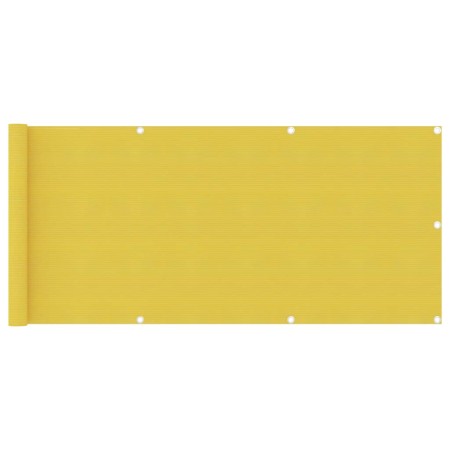 Toldo para balcón HDPE amarillo 75x400 cm