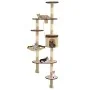 Wall cat scratching post sisal posts 194 cm beige and brown by vidaXL, Cat furniture - Ref: Foro24-170589, Price: 95,65 €, Di...
