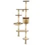 Wall cat scratching post sisal posts 194 cm beige and brown by vidaXL, Cat furniture - Ref: Foro24-170589, Price: 95,65 €, Di...