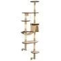 Wall cat scratching post sisal posts 194 cm beige and brown by vidaXL, Cat furniture - Ref: Foro24-170589, Price: 95,65 €, Di...