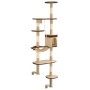Wandkatzenkratzbaum Sisalstämme 194 cm Beige und Braun von vidaXL, Katzenmöbel - Ref: Foro24-170589, Preis: 96,97 €, Rabatt: %