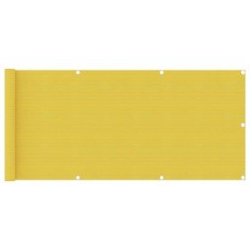 Toldo para balcón HDPE amarillo 75x500 cm Toldo para balcón HDPE amarillo 75x500 cm