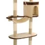 Wall cat scratching post sisal posts 194 cm beige and brown by vidaXL, Cat furniture - Ref: Foro24-170589, Price: 95,65 €, Di...