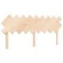 Double bed frame with solid wood headboard by , Beds and slatted bases - Ref: Foro24-3193741, Price: 145,66 €, Discount: %