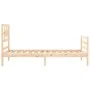 Estructura de cama individual con cabecero madera maciza de , Camas y somieres - Ref: Foro24-3194401, Precio: 94,31 €, Descue...