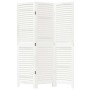 Biombo separador de 3 paneles madera maciza Paulownia blanco en Divisores de ambientes | Comprar online en Foro24