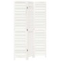 Biombo separador de 3 paneles madera maciza Paulownia blanco en Divisores de ambientes | Comprar online en Foro24