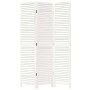 Biombo separador de 3 paneles madera maciza Paulownia blanco en Divisores de ambientes | Comprar online en Foro24