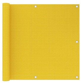 Toldo para balcón HDPE amarillo 90x300 cm