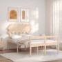 Doppelbett für Senioren mit Kopfteil aus Massivholz von , Betten und Lattenroste - Ref: Foro24-3195516, Preis: 134,43 €, Raba...