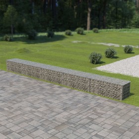Gabionenwand mit verzinkten Stahlabdeckungen 600x50x50 cm von vidaXL, Zaunpaneele - Ref: Foro24-143581, Preis: 159,51 €, Raba...