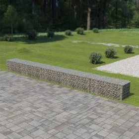 Muro de gaviones con cubiertas acero galvanizado 600x50x50 cm de vidaXL, Paneles de vallas - Ref: Foro24-143581, Precio: 159,...