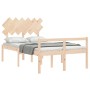 Doppelbett für Senioren mit Kopfteil aus Massivholz von , Betten und Lattenroste - Ref: Foro24-3195516, Preis: 134,43 €, Raba...