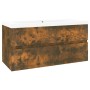 Badezimmerschrank aus geräuchertem Eichensperrholz mit Waschbecken von , Badezimmerwaschtische - Ref: Foro24-3152879, Preis: ...