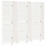 Biombo separador de 6 paneles madera maciza Paulownia blanco en Divisores de ambientes | Comprar online en Foro24
