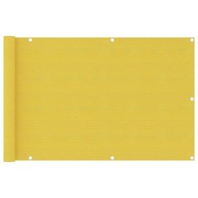 Toldo para balcón HDPE amarillo 90x400 cm