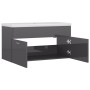 Furniture with a bright gray engineered wood sink by , bathroom vanities - Ref: Foro24-3070846, Price: 223,98 €, Discount: %