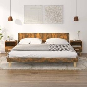 Nachttische 2 Einheiten, Farbe geräucherte Eiche, 40 x 35 x 47 cm von vidaXL, Nachttische - Ref: Foro24-817298, Preis: 49,95 ...