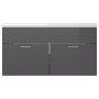 Furniture with a bright gray engineered wood sink by , bathroom vanities - Ref: Foro24-3070846, Price: 223,98 €, Discount: %
