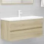 Furniture with engineered wood Sonoma oak sink by , bathroom vanities - Ref: Foro24-3071660, Price: 325,32 €, Discount: %