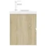 Furniture with engineered wood Sonoma oak sink by , bathroom vanities - Ref: Foro24-3071660, Price: 325,32 €, Discount: %