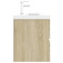 Mueble con lavabo madera de ingeniería roble Sonoma de , Tocadores de baño - Ref: Foro24-3071660, Precio: 325,32 €, Descuento: %