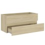 Mueble con lavabo madera de ingeniería roble Sonoma de , Tocadores de baño - Ref: Foro24-3071660, Precio: 325,32 €, Descuento: %